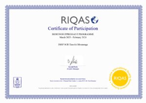 Certificate of Participation RIQAS